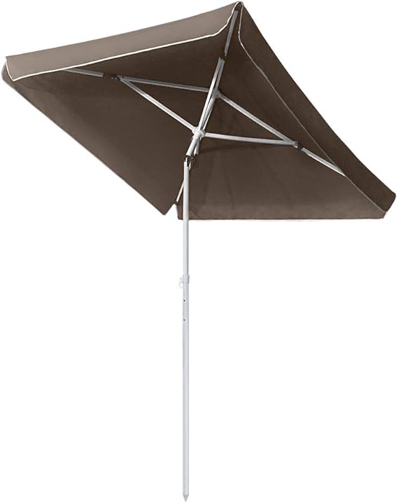 Amazon.de: UISEBRT 185X140cm Sonnenschirm Strand Rechteckig Knickbar UV