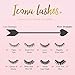 Icona Lashes False Eyelashes Pack - Fake Eyelashes Extensions - Soft, Fluffy Falsies with Tapered Ends & Professional-Grade Band - Handmade, Vegan, Reusable - Natural Black - Queen of Hearts