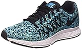 Nike Air Zoom Pegasus 32 Print Running Shoe - Womens Blue Lagoon/Green Glow/Black, 8.0
