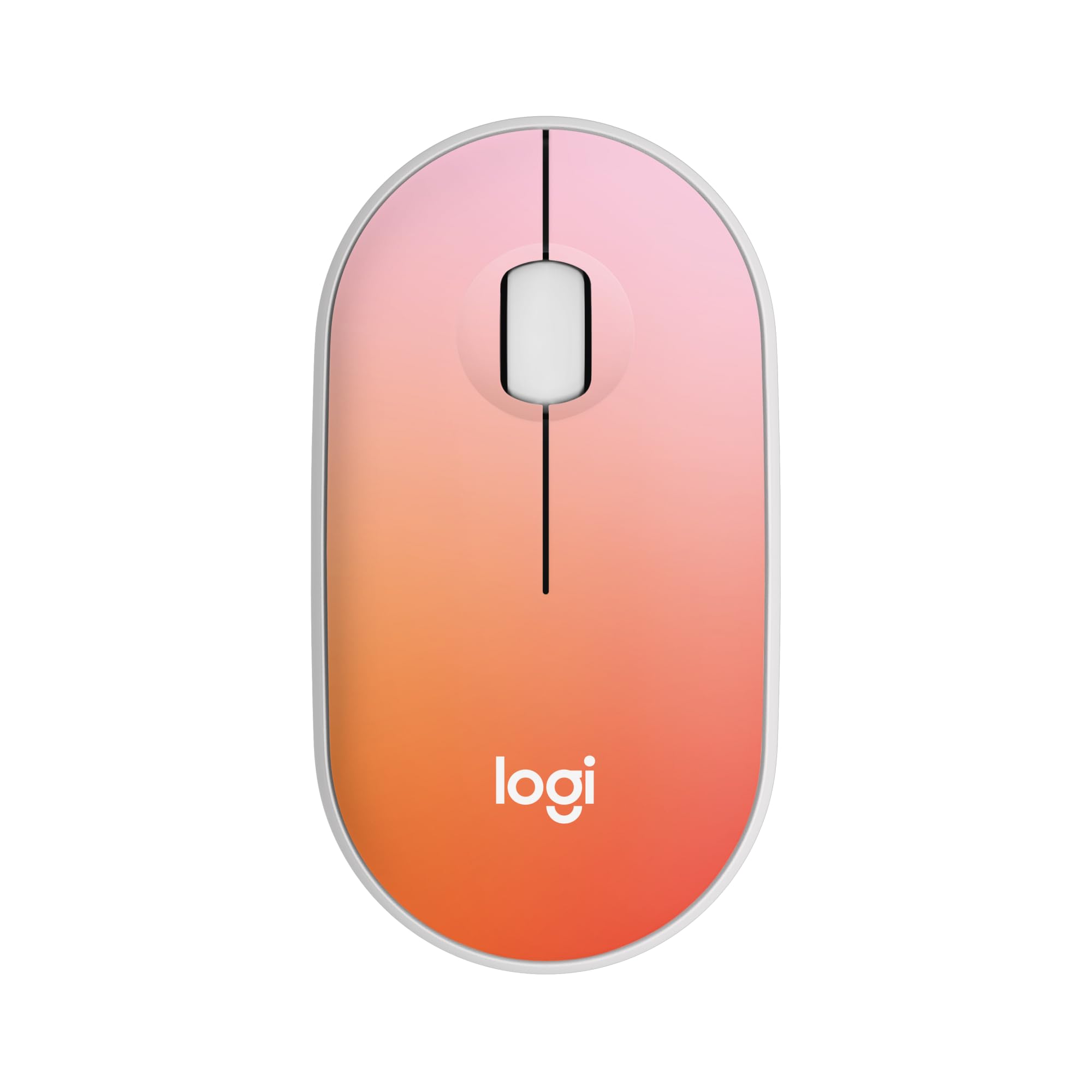 Photo 1 of Logitech M340 Wireless Mouse with Limited Edition Prints, USB Receiver and Silent Clicks, Portable Wireless Mouse for Laptop, PC, Windows, Chrome, Surface – Tropical Sunrise