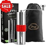 Zingy Gift Box Manual Coffee Grinder - Storage Bag, Mini, Stainless Steel