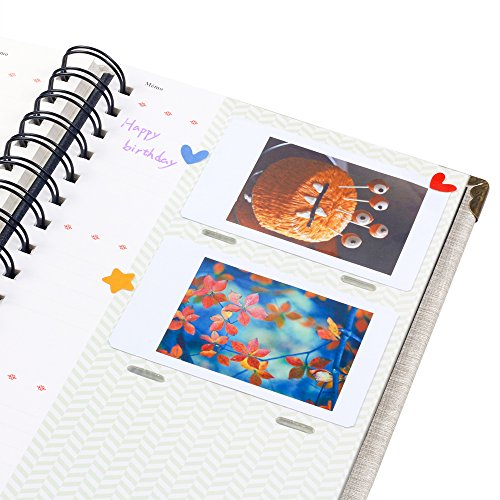 Ablus 2x3 Inch Photo Paper Film Album Set for Fujifilm Instax Mini Camera/HP Sprocket Photo Printer/Polaroid Snap, Z2300, SocialMatic Instant Cameras&Zip Instant Printer (120 Pockets, Pink)