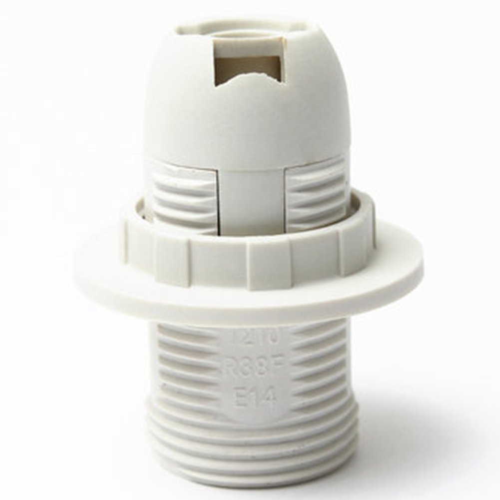 Practical E14 Light Bulb Lamp Holder Plastic Pendant Socket Lamp shade