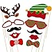 TINKSKY Christmas Party Photo Booth Props Merry Christmas Photo Props Kit for Party Decoration 43pcs