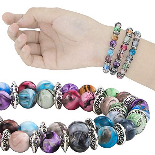 6 Acrylic+Patterns+Crystal+Bracelets+Jewelry