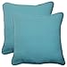 Pillow Perfect Forsyth Solid Indoor/Outdoor Throw Pillow Plush Fill, Weather and Fade Resistant, Throw - 18.5