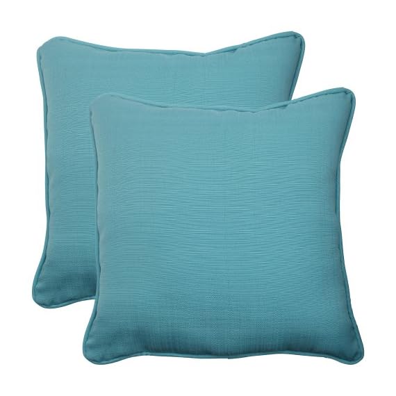 Pillow Perfect Outdoor/Indoor Forsyth Pool Throw Pillows, 18.5" x 18.5