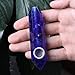 Hongjintian Best Grade Quality Natural Blue Fused Quartz Crystal Pipe Tobacco Smoke Pipe