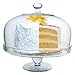 Artland Simplicity Cake Stand with Straight Sided Dome - Flawless Glass, Tall Cake Friendly, Secure Design, Elegant Craftsmanship, Gift Ready, Durable, Designed by Artland