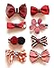 Belle Beau Baby Girls Hair Bows, Hair Clips, Ribbon Lined Alligator Hair Clips (K)