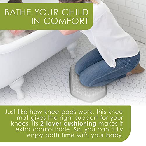 Puj Pad Bath Kneeler, Extra Comfortable Kneeling Pad, NonSlip, Firm