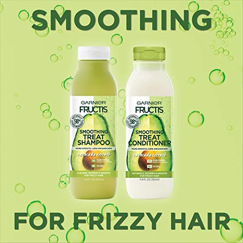 Garnier Haircare Fructis Smoothing Treat Shampoo and Conditioner, 98 Percent Naturally Derived Ingredients, Avocado… - Image 3