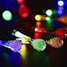 [26ft 40 Led] Garden Solar Outdoor Lights Fairy Water Drop Outdoor Lighting Lamp, 8 Mode (Steady, Flash), Waterproof, Decoration for Patio, Lawn, Fence, Yard, Christmas, Tree, Party (Multi Color)