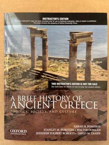 Amazon.com: A Brief History of Ancient Greece: Politics, Society