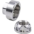 VOSANTU M10 304 Stainless Steel Anti-Theft Locking Nuts P1.5 Security Hardware Kit for Mountain Bike Awning Car Accessories for Styling Light Bar Safety,(4 Lock+ 1 Key)