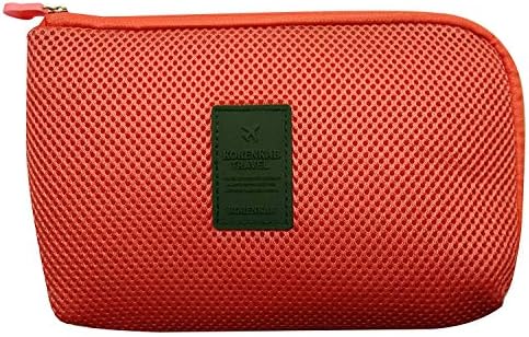 Nimble House Travel Organizer/Carry Case, Cord, Battery,Cable Pouch, Small Tech Organizer Bag for Travel/Outdoor (Pink Color 15X2X22cm)