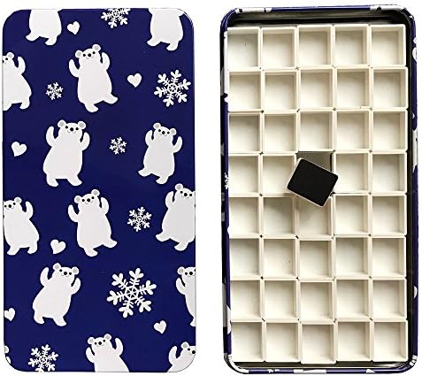 HOME AID Artist Empty Half or Full Pans for Watercolor Gouache Paint with Travel Tin Palette Plastic Refills