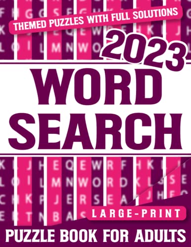 Word Search Puzzle Book For Adults: Large Print