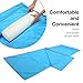 CAMTOA Travel Camping Sheet, Envelope Antimicrobial Soft Sleeping bag Liner - Compact Sleep Sheet with Lightweight Carry Bag for Travel,Youth Hostels, Picnic, Planes, Trains etc. Sky Blue