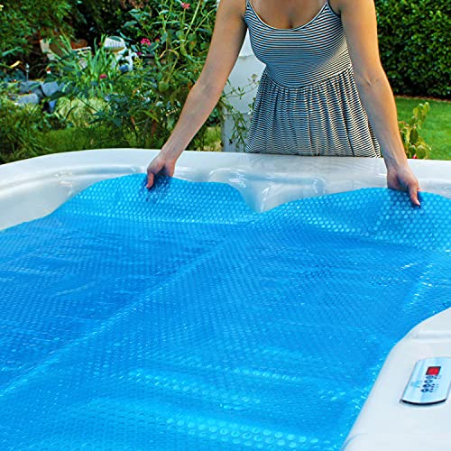 Spa Depot ThermoFloat 16mil 7ft x 7ft Hot Tub Bubble Cover Floating Spa Blanket trimmable