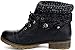 REFRESH WYNNE-01 Womens Combat Style Lace Up Ankle Bootie Black 8.0