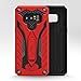 Zizo Static Series for Samsung Galaxy Note 8 Case Military Grade Drop Tested with Built in Kickstand RED Black