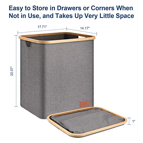 DOFASAYI Laundry Hamper with lid 82L XXL Large Laundry Basket with