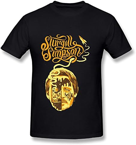 Sturgill Simpson Tour Poster 2016 Men Tee Shirt Black