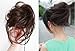 X&Y ANGEL- New Charming Wavy Bun With Strip Hairdo Scrunchie Ponytail Hairpiece Hair Extensions H005 (natural black)