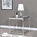 Coaster Home Furnishings Anne End Table with Lower Shelf Chrome and Clear