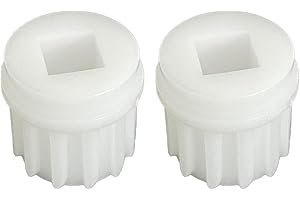 Generic 2 Pieces 12 Teeth Meat Grinder Gear, Universal Ø23.5mm h23mm Spiral Bushing for Home Electric Meat Mincer Parts