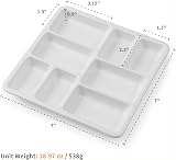 MEEDEN 8-Well Ceramic Artist Paint Palette for Watercolor & Acrylic view 2