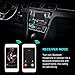 Bluetooth Receiver/Car Kit,Bluetooth Car Adapter(3.5mm AUX Output) Hands-Free Car Kit Wireless Adapter&Bluetooth AUX Adapter for Car Audio/Home Music Stereo System,Black