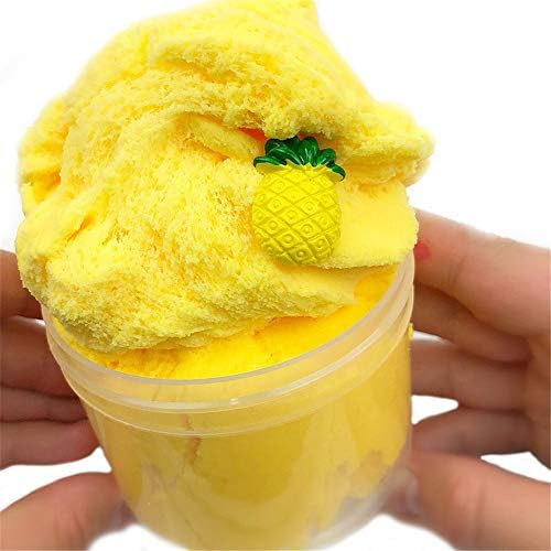 ALIKEEY 100ML Mixing Cloud Slime Pineapple Putty Scented Stress Kids Crystal Clay Toy