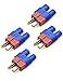 Readytosky Deans Male to EC3 Female Connector Adapters No Wire RC LiPo Battery Connectors(4PCS)
