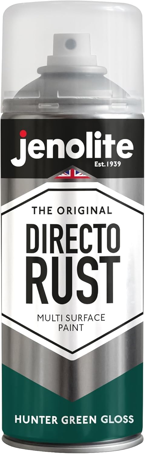 Jenolite Directorust Hunter Green Gloss Spray Paint 400ml Multi-Surface