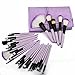 HeCloud 32-Piece Set Professional Cosmetic Blending Makeup Brushes Set with Bag (Purple)