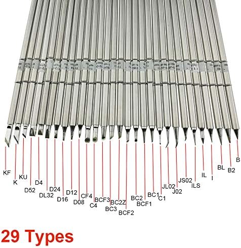 T12 Series Soldering Iron Tips for HA-KKO T12 Handle LED vibration switch Temperature Controller FX951 FX-952 (2 pcs per set)