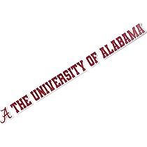 University Of Alabama Name & Logo Vinyl Decal Sticker - 15 Inch Set For Laptop, Car, Water Bottle - View #2