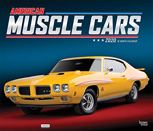 American Muscle Cars 2020 12 x 14 Inch Monthly Deluxe Wall Calendar with Foil Stamped Cover, Racing by