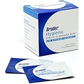 Bruder Hygienic Eyelid Cleansing Wipes | Rinse-Free Exfoliating Wipes Remove Excess Oil and Debris from Eyelids & Lashes | Remove Make Up & Oil l Eye Care l Eye Cleanse l Non-Allergenic l 30 Count Box