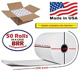 50 Rolls 3" x 150' 1-Ply Bond Receipt Paper POS Cash Register from BuyRegisterRolls