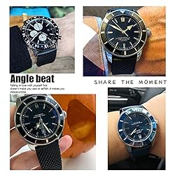 AEMALL For Breitling Watchbands 22mm 24mm Rubber