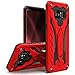 Zizo Static Series for Samsung Galaxy Note 8 Case Military Grade Drop Tested with Built in Kickstand RED Black