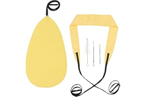 Clarinet Cleaning Kit, Saxophone Cleaning Kit with 2pcs Cleaning Cloth, Sound Hole Brush, Screwdriver and Nozzle Brush, Sax C