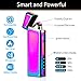 Lighter, Electric Arc Lighter Plasma Windproof Lighter USB Rechargeable Lighter with Transparent Shell