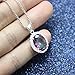 Jewelry Set, J.MOSUYA 925 Sterling Silver Plated Rainbow Mystic Topaz Ring Earring Necklace Set for Women