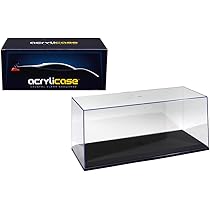 Illumibo MJ14003 Showcase 1: 18 Acrylicase+ Black Base Display, Clear