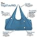 Yogiii Large Yoga Mat Bag, Large Yoga Mat Tote Sling Carrier W/Side Pocket Azulene Blue