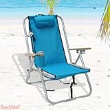 Deluxe WearEver Rio Aluminum Backpack Chair with Large Storage Pouch